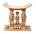 An African Carved Wood Asante Stool