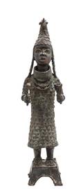 An African Cast Bronze Benin Style Figure