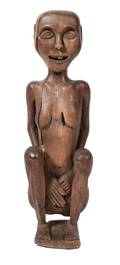 An African Carved Wood Figural Sculpture