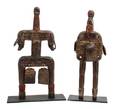 Two African Carved Wood Namji Dolls