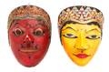 Two Indonesian Ancestral Lam Masks