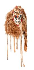 An African Carved Wood and Polychrome Decorated Yoruba Gelede Masquerade Mask