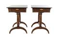 A Pair of Regency Style Mahogany Work Tables