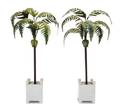 A Pair of Tole Models of Palm Trees