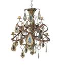 A Tole SixLight Chandelier