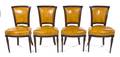 A Set of Four Louis XVI Style Side Chairs