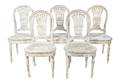 A Set of Twelve Louis XVI Style Painted Side Chairs