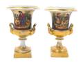 A Pair of Paris Porcelain Urns