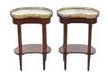 A Pair of Louis XVI Style Mahogany Occasional Tables