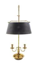 An Empire Style Gilt Bronze Bouillotte Lamp