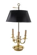 An Empire Style Brass Bouillotte Lamp