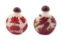 Two Peking Glass Snuff Bottles