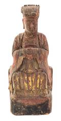 A Chinese Carved Wood Figure