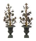 A Pair of Victorian Style ThreeLight Candelabra