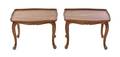 A Pair of Louis XVI Style Walnut Low Tables