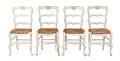 Four French Provincial Painted Side Chairs