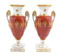 A Pair of Empire Style Porcelain Vases
