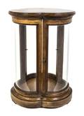 A Walnut Pedestal Vitrine