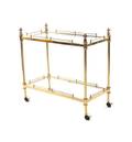 A Neoclassical Style Brass Drinks Trolley