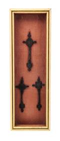 Three Cast Bronze Crosses