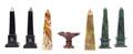 Three Pairs of Stone Obelisks