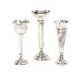 Three English Silver Vases