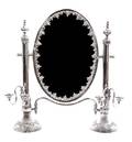 An English SilverPlate Dressing Mirror