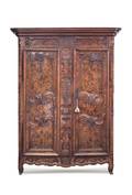 A French Provincial Walnut Armoire