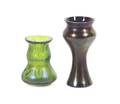 Two American Iridescent Glass Vases