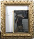 A Louis XV Style Giltwood Floor Mirror