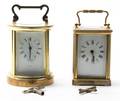 Two Brass Carriage Clocks