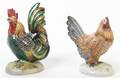 Two Continental Porcelain Models of Roosters
