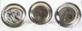 Three American Silver Commemorative Plates