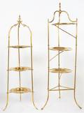 Two English Brass Dessert Stands