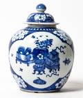 A Blue and White Porcelain Ginger Jar