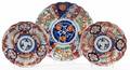 Three Imari Porcelain Plates
