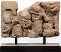 A Cambodian Carved Sandstone Fragment