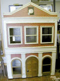 Large American carved and painted dollhouse ca 1870