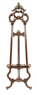 A Rococo Revival Style Gilt Easel