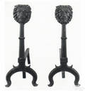 American cast iron figural andirons 19th c