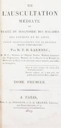 MEDICINE LAENNEC RENE THEOPHILE HYACINTHE