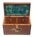 A Georgian Mahogany Tea Caddy