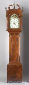 New Jersey Federal mahogany tall case clock ca 1815
