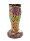 An Austrian Iridescent Glass Vase