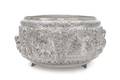 A Burmese Silver Centerpiece Bowl