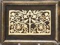 Pennsylvania paper cutwork picture 19th c