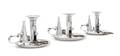 A Group of Three SheffieldPlate Chamber Candlesticks