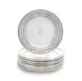 A Set of Twelve American Silver Bread Plates