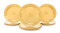 A Set of Eighteen American SilverGilt Dinner Plates