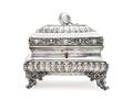 An Austrian Silver Sugar Casket